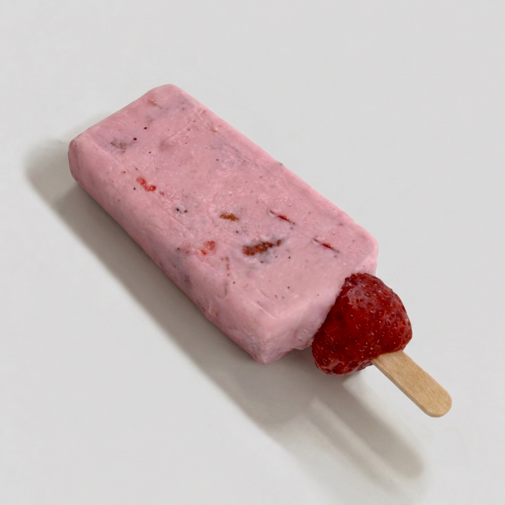Paleta Leche Fresa